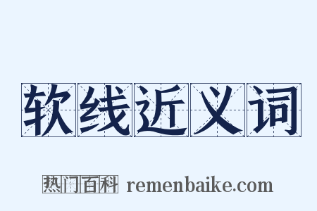软线近义词是什么意思的图片